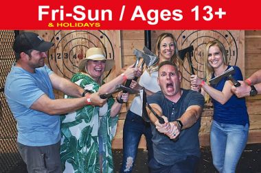 1.5 Hr PRIVATE Axe Throwing Session for up to 16 ppl (Save up to $60)