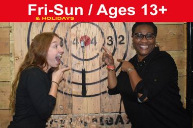 1.5 Hr PRIVATE Axe Throwing Session for up to 12 ppl (Save up to $60)