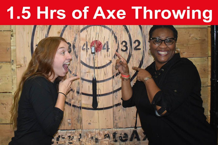 50% off Axe throwing for 4+ people