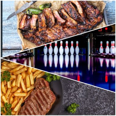 1 uur bowlen + biefstuk menu